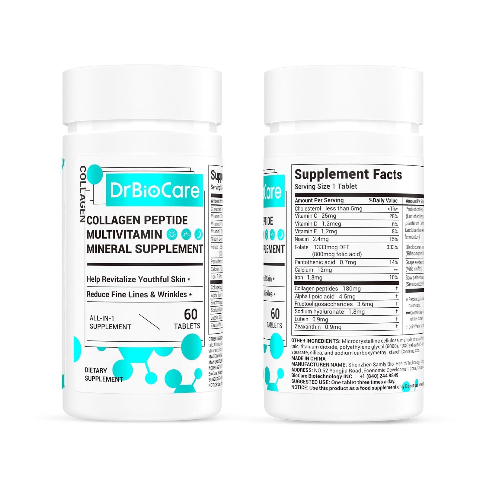 DrBioCare Collagen Peptides for Women – Beauty Vitamin & Mineral Supplement