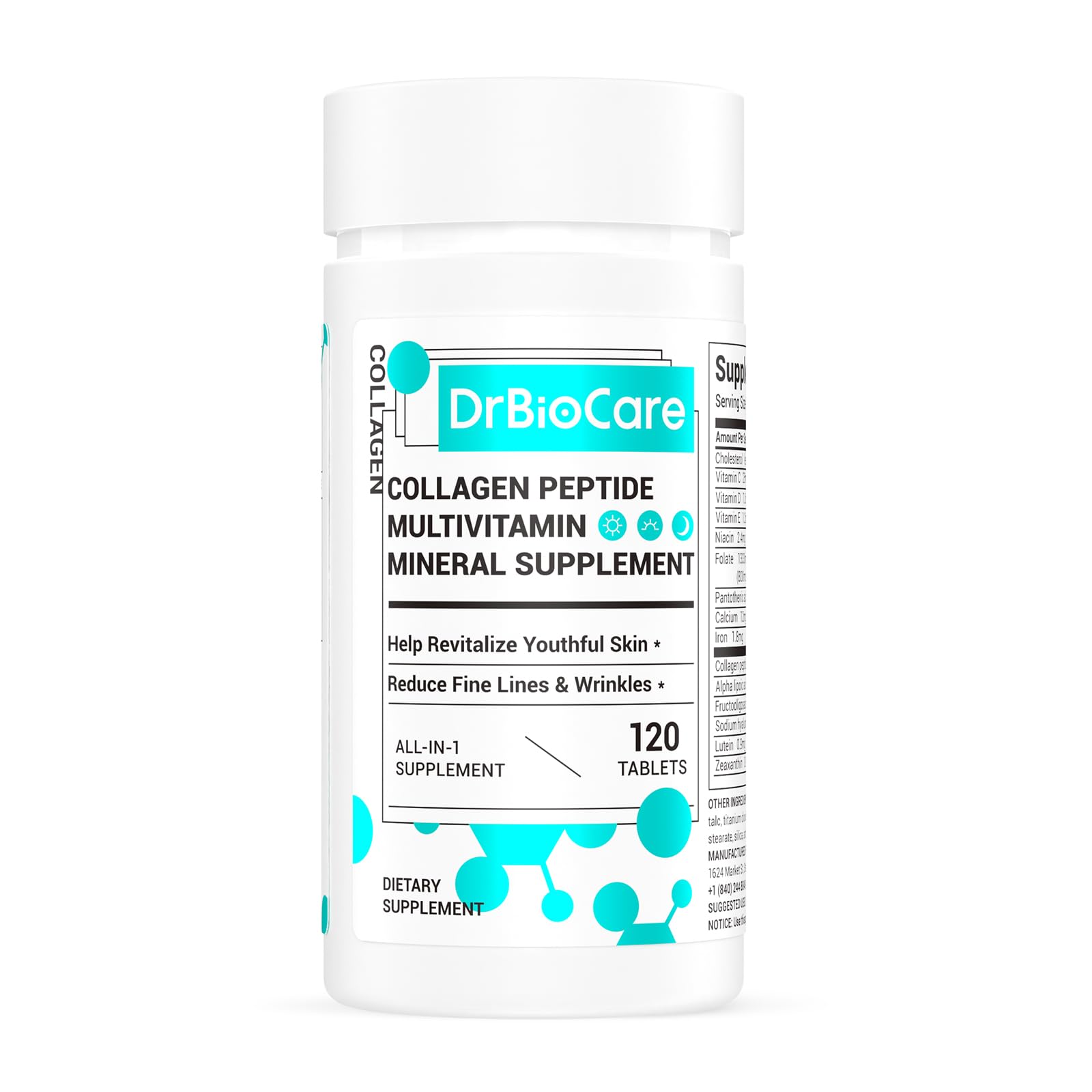 DrBioCare Collagen Peptides for Women | Beauty Vitamin & Mineral Supplement, Made in USA