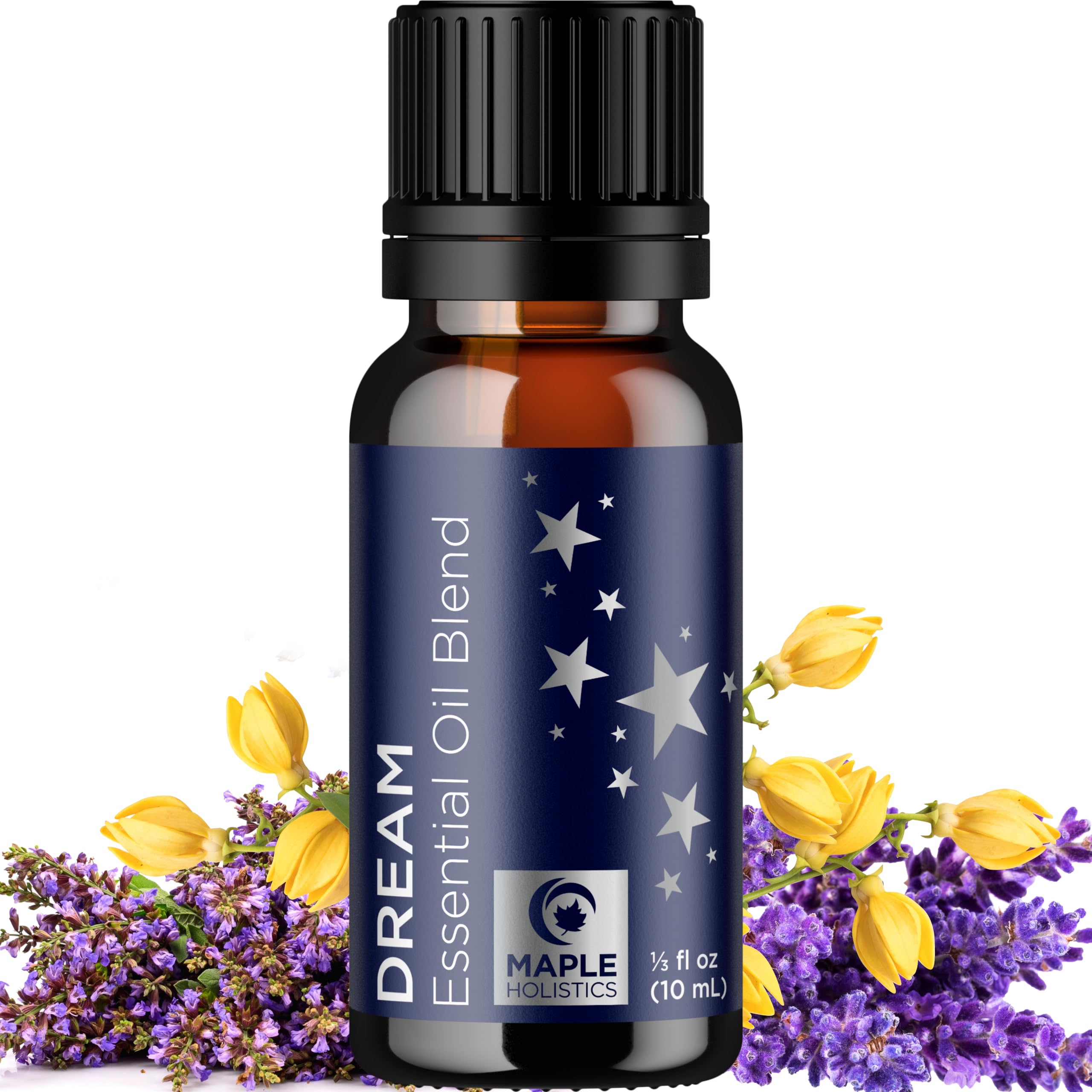 Sleep Essential Oil Blend for Diffuser | Dream Essential Oils – Lavender, Chamomile, Clary Sage & Ylang-Ylang (10mL)