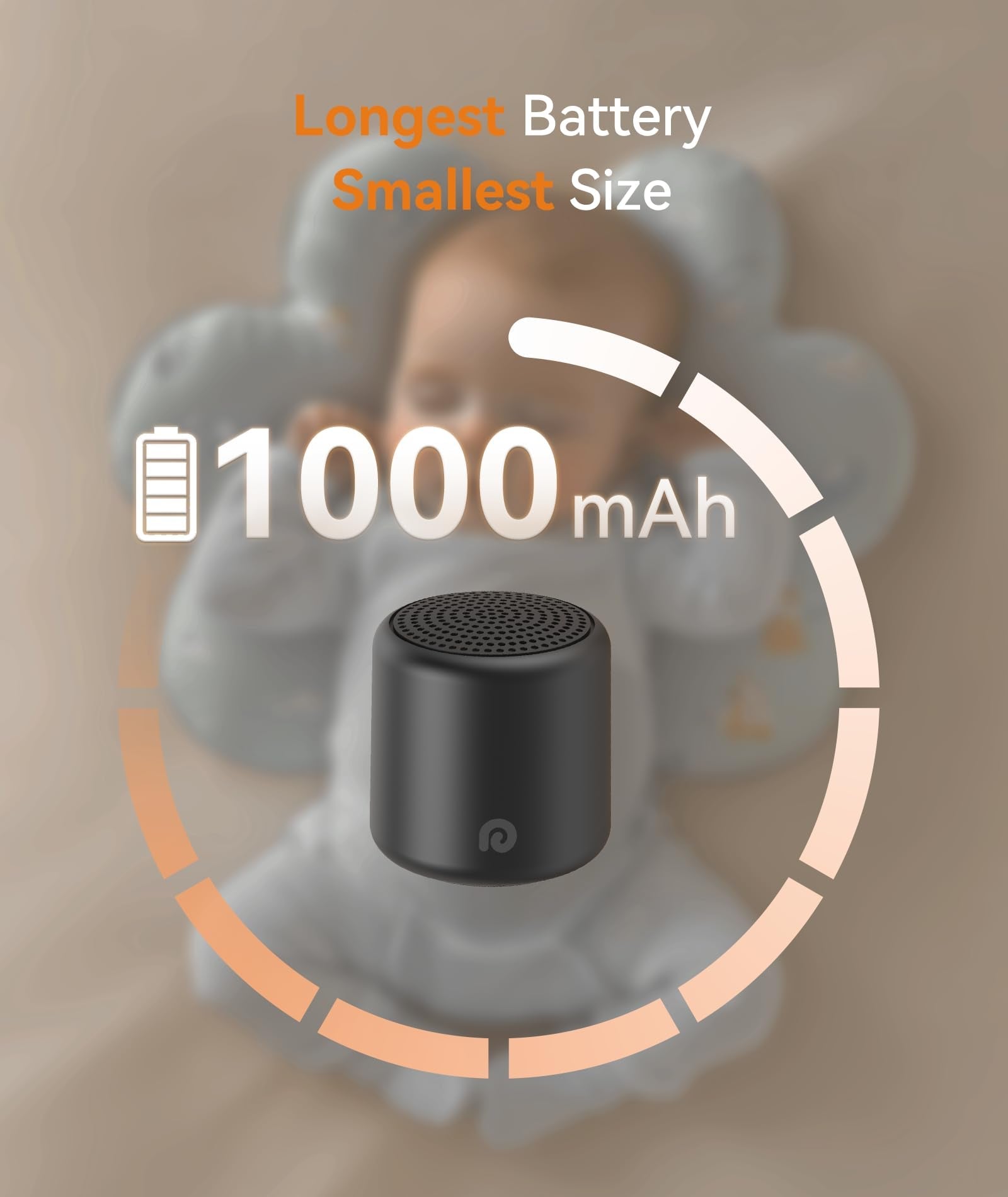 Dreamegg Travel Sound Machine — Ultra-Portable Sleep Aid with 16 Nature Sounds