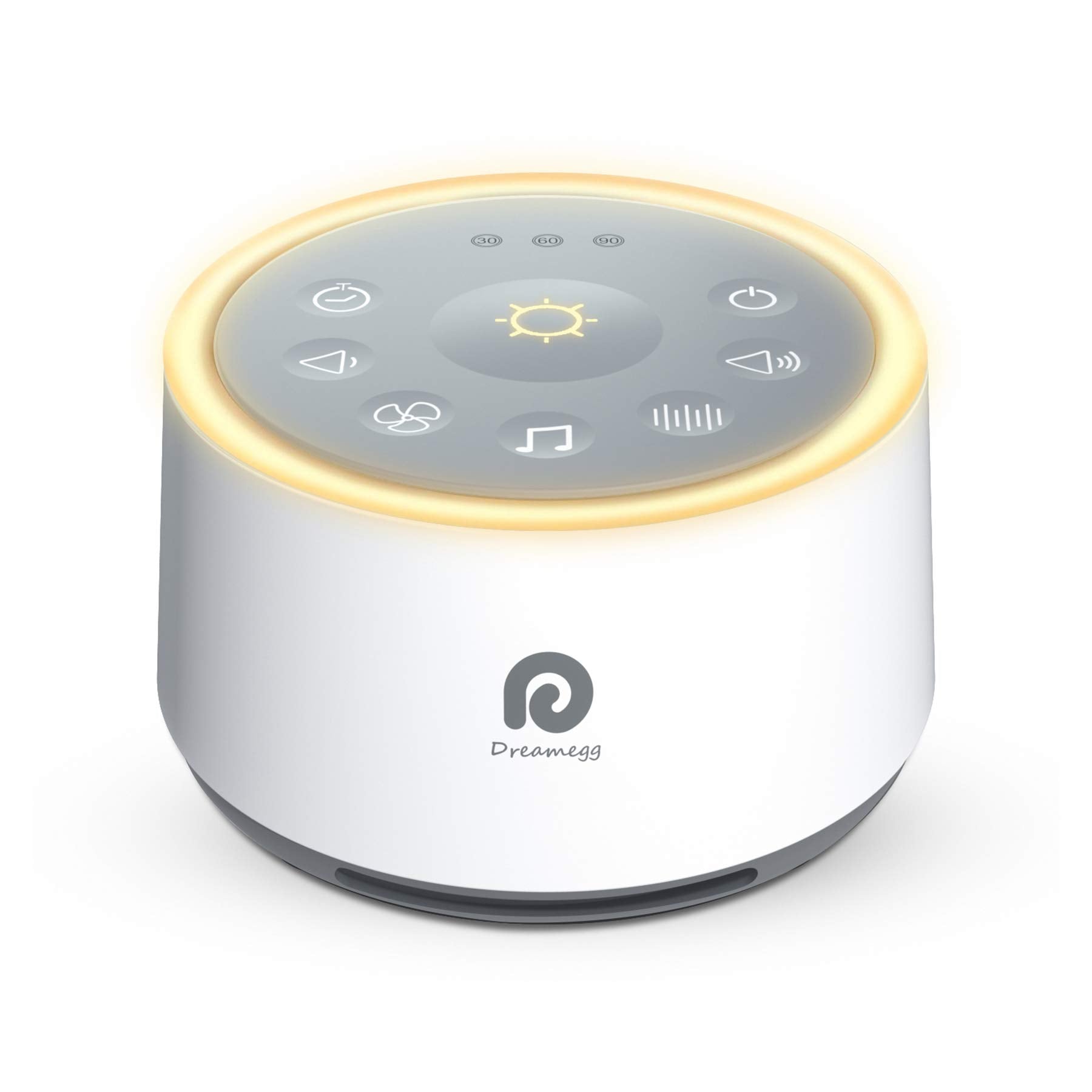 Dreamegg D1 Sound Machine – White Noise, Night Light, 24 Sounds | Nursery & Home