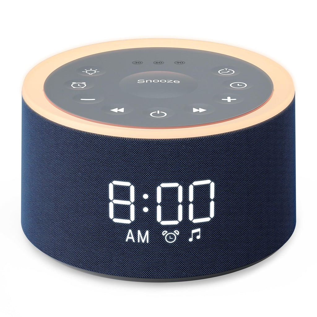 Dreamegg D1+ Sound Machine & Alarm Clock – 29 Sounds, Dimmable Night Light