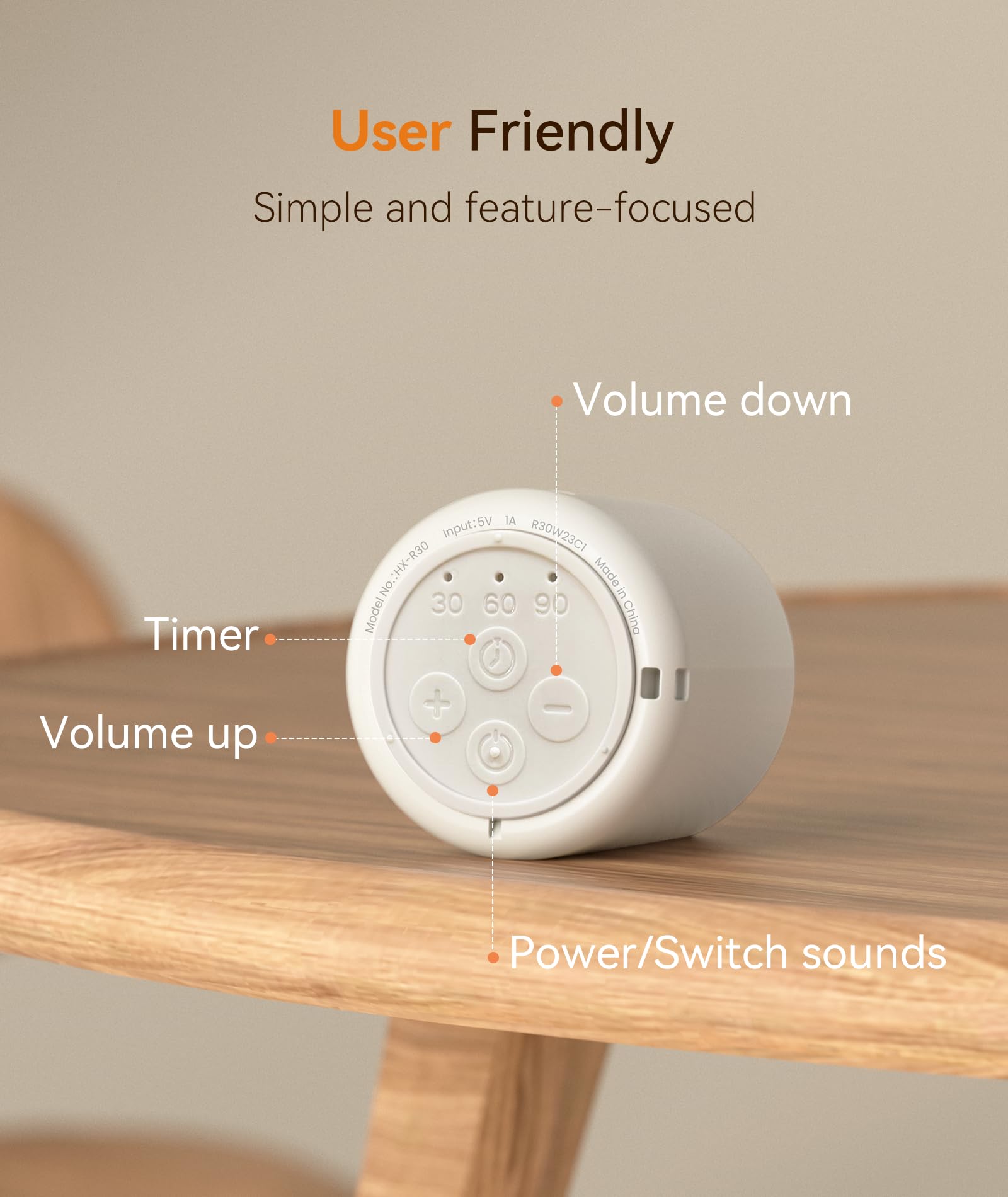 Dreamegg Travel White Noise Machine – Portable Sleep Sound Machine (2 Pack)