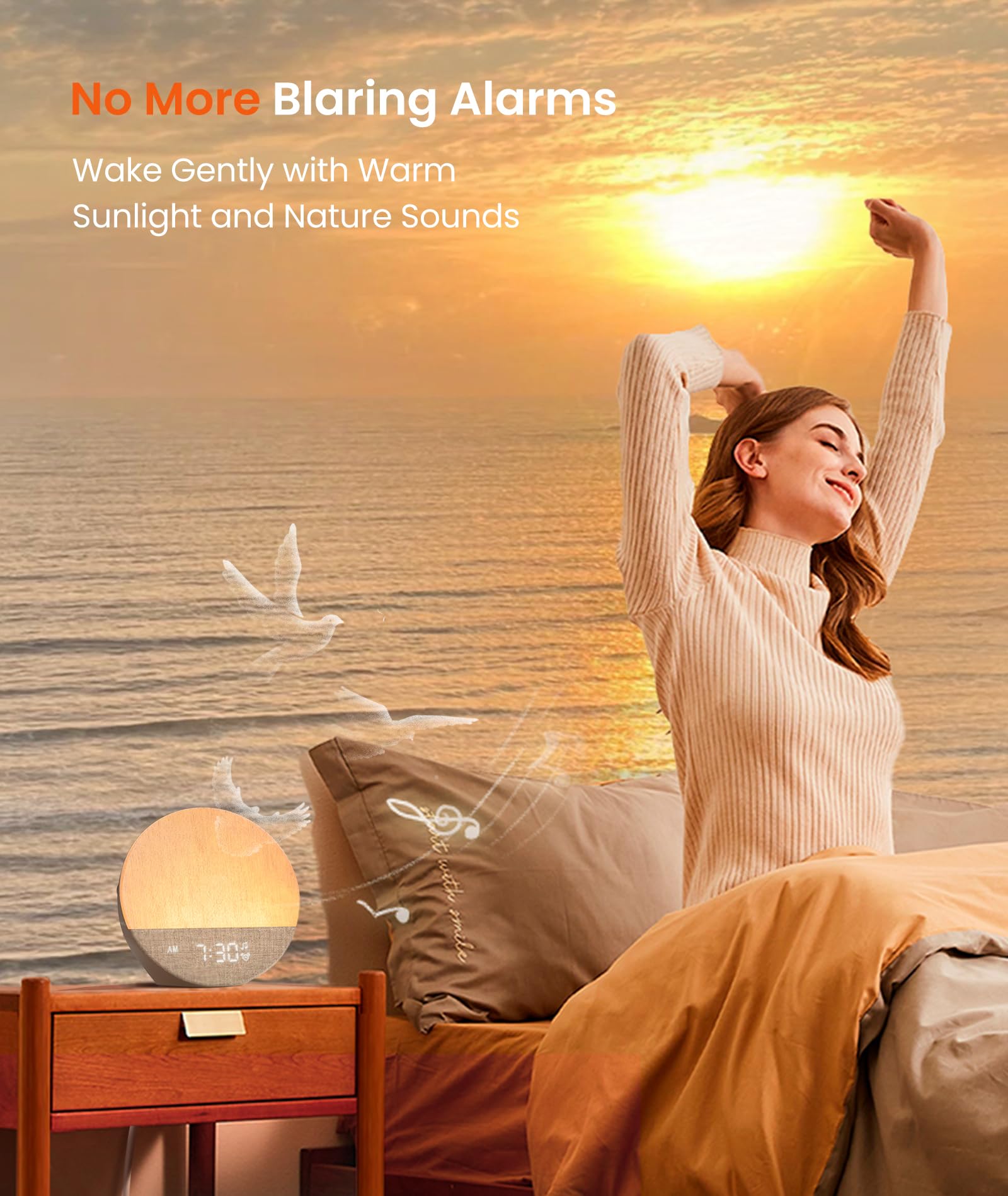 Dreamegg Sunrise 1 — Sunrise Alarm Clock & Sleep Sound Machine