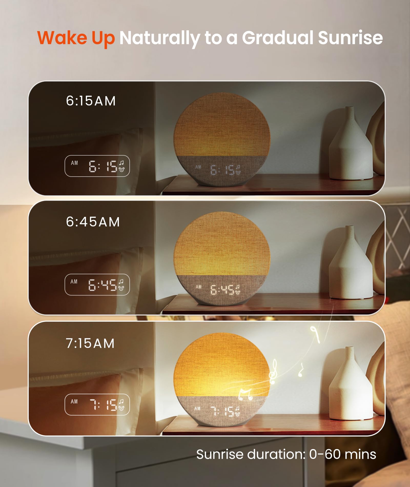Dreamegg Sunrise 1 — Sunrise Alarm Clock & Sleep Sound Machine