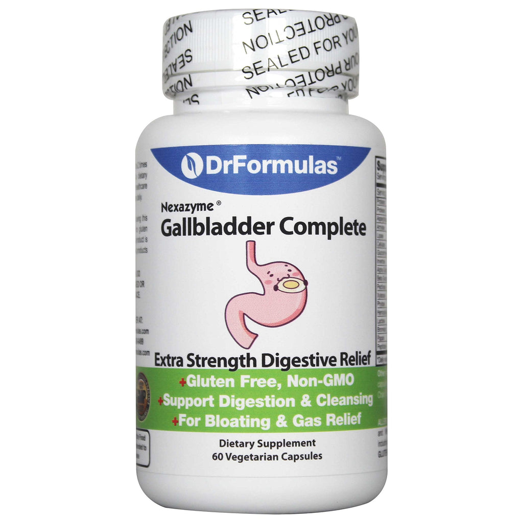 DrFormulas 18 Digestive Enzymes - Gallbladder & Pancreatic Support (60 Capsules)