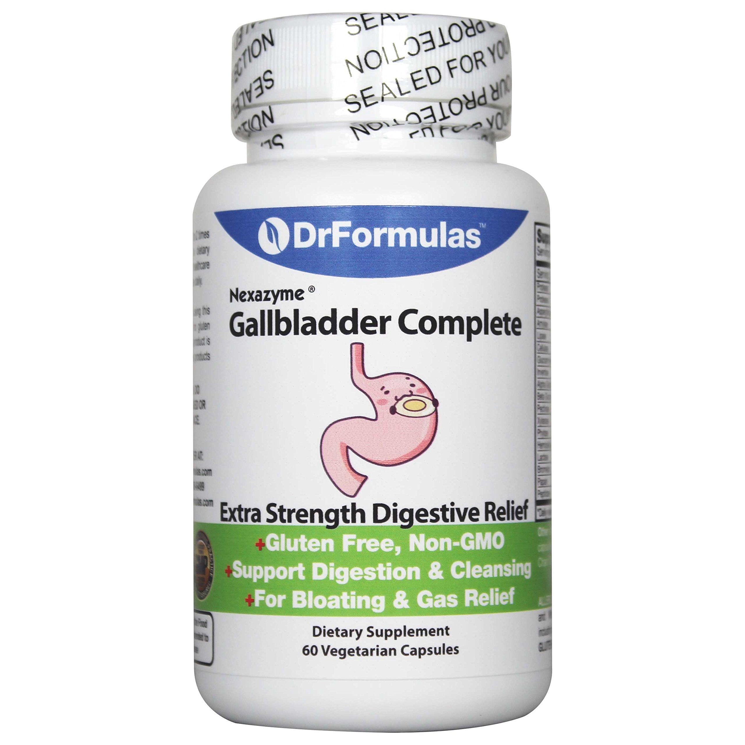 DrFormulas 18 Digestive Enzymes - Gallbladder & Pancreatic Support (60 Capsules)