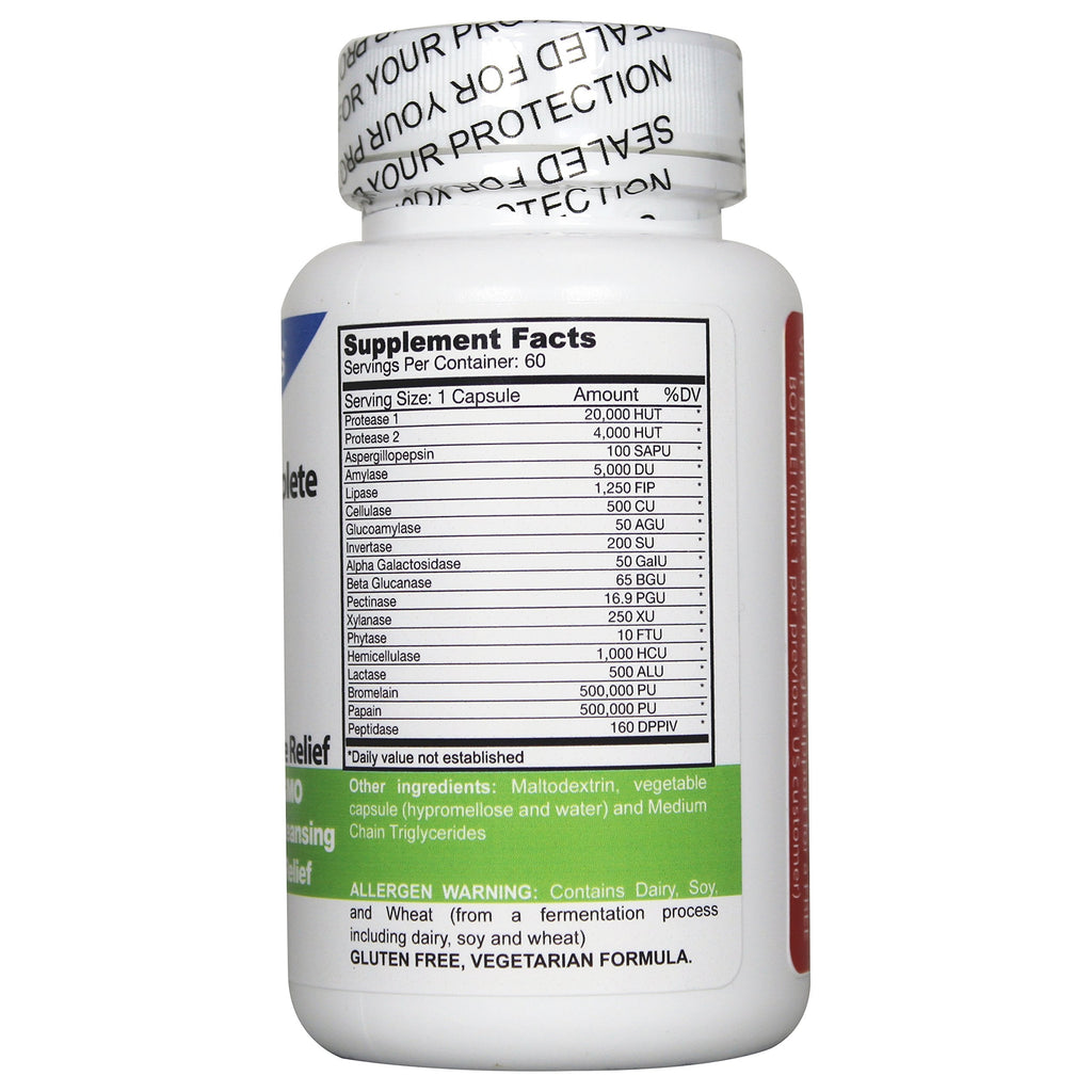 DrFormulas 18 Digestive Enzymes - Gallbladder & Pancreatic Support (60 Capsules)