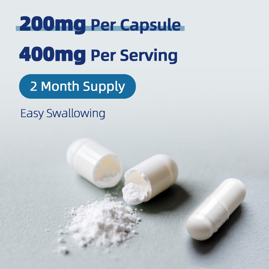 DRFOSTER Magnesium Citrate Capsules 400 mg – High-Absorption, 120 Vegan Capsules (2-Month Supply)