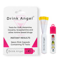 Drink Angel Spike Test Kits - 10 Pack | Discreet On-The-Go Drink Spiking Prevention (Neon Pink)