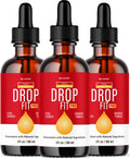 (3 Pack) Drop Fit Pro Drops - All Natural Liquid Drops Supplement | Drop Fit Pro - 3 Bottles for 3 Months