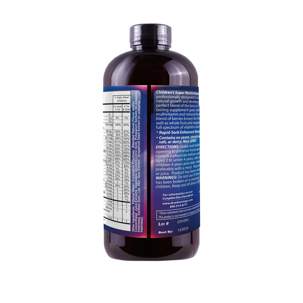 Dr's Advantage DA862 Liquid Children's Multivitamin and Minerals - 16 oz