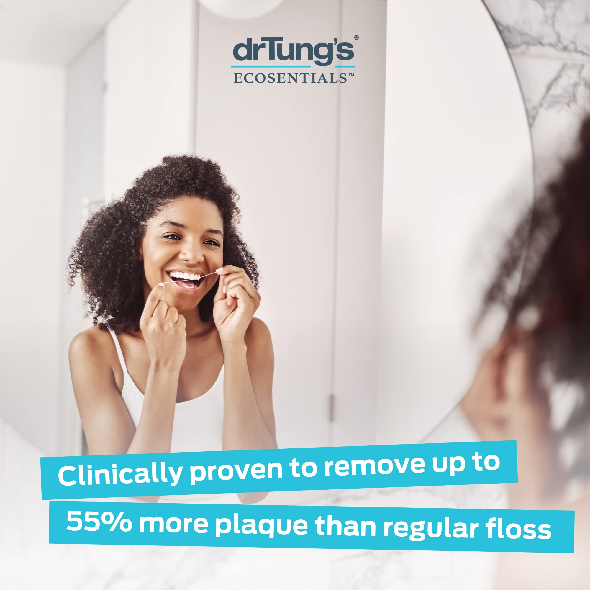 DrTung's Smart Floss – Natural Expanding Cardamom Floss, BPA & PFAS Free (Pack of 3)