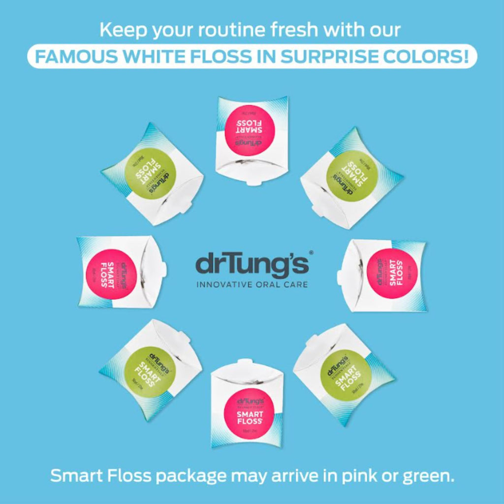 DrTung's Smart Floss – Natural, PTFE & PFAS Free, Cardamom Flavored – Pack of 3