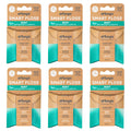 drTung's Smart Floss Mint - Expanding Dental Floss for Gums, PTFE & PFAS Free, Organic Mint, Pack of 6