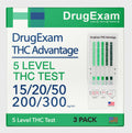 3 Pack DrugExam Multi Drug Screen Test – Urine THC Detection with Detailed Instructions