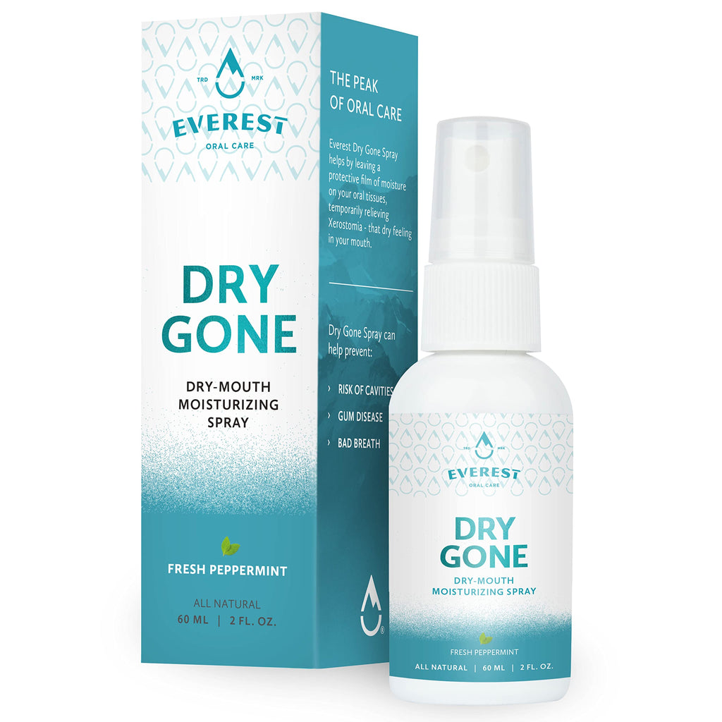 Natural Dry Mouth Spray with Xylitol – Dry Gone Throat Moisturizer (2 oz)