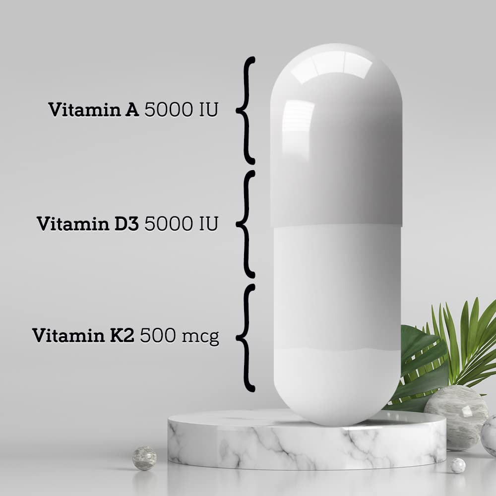 DSO ADK Vitamin Supplement – Vitamin A, D3 & K2 | 90 Vegan Capsules