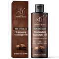 Dude's Love Organic Chocolate Warming Massage Oil – Non-Stain, Non-Sticky | 3.38 Fl Oz