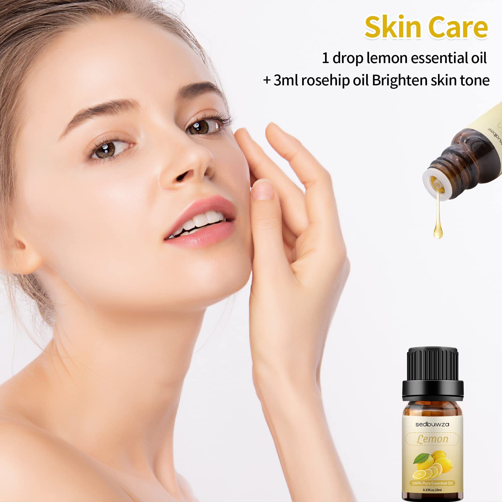 Duo-Nattern Lemon Essential Oil 10ML – 100% Pure & Natural Organic Lemon for Aromatherapy