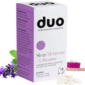 Duo Sleep Toothpaste Tablets with Melatonin & Nano-Hydroxyapatite | Whitening, Remineralize & Sensitivity Relief | Plastic-Free Bottle | Mint-Lavender