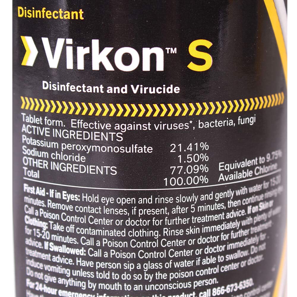 DuPont Virkon S – 9 oz, 50 Tablets | Broad-Spectrum Veterinary Disinfectant