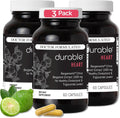 Durable Heart: Bergamonte Citrus Bergamot 1000 mg + Olive Leaf + Vitamin C — Doctor-Formulated, Vegan, Made in USA (180 Capsules)