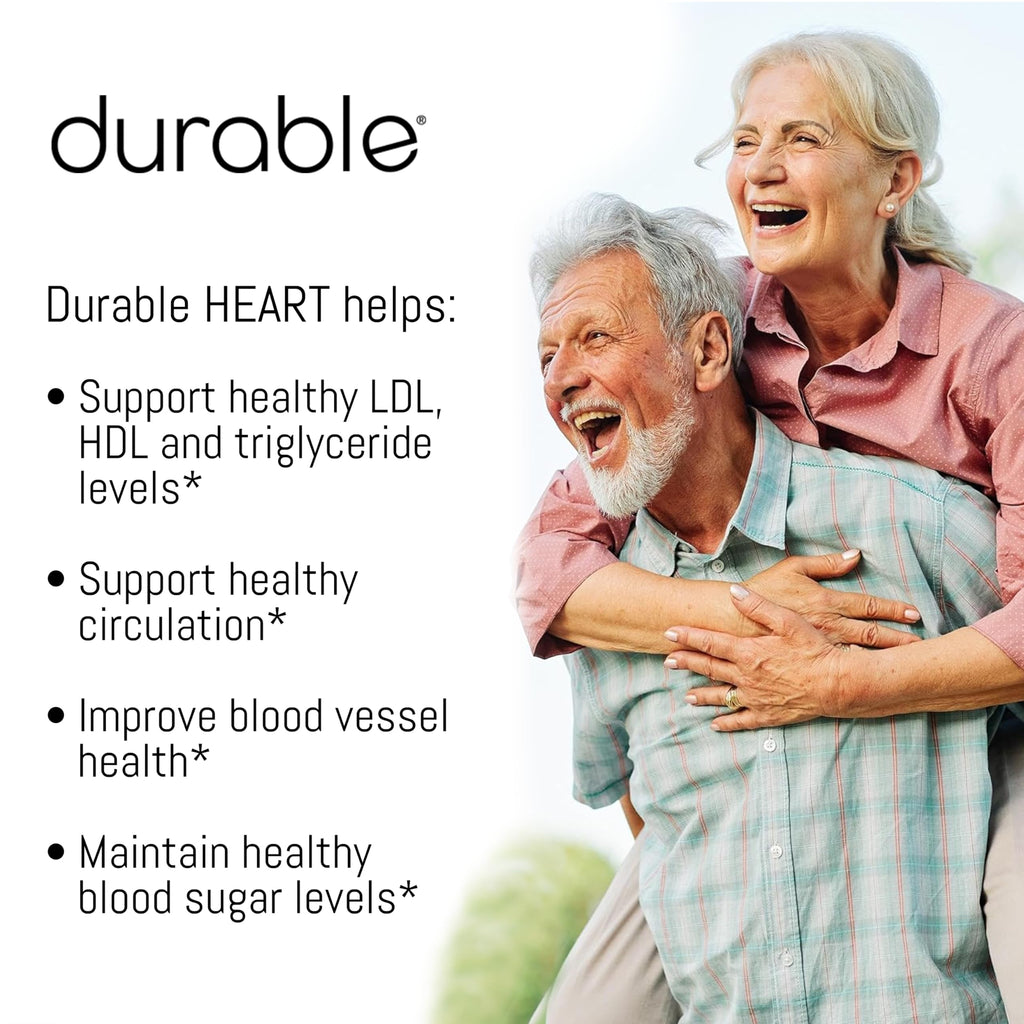 Durable Heart: Bergamonte Citrus Bergamot 1000 mg + Olive Leaf + Vitamin C — Doctor-Formulated, Vegan, Made in USA (180 Capsules)