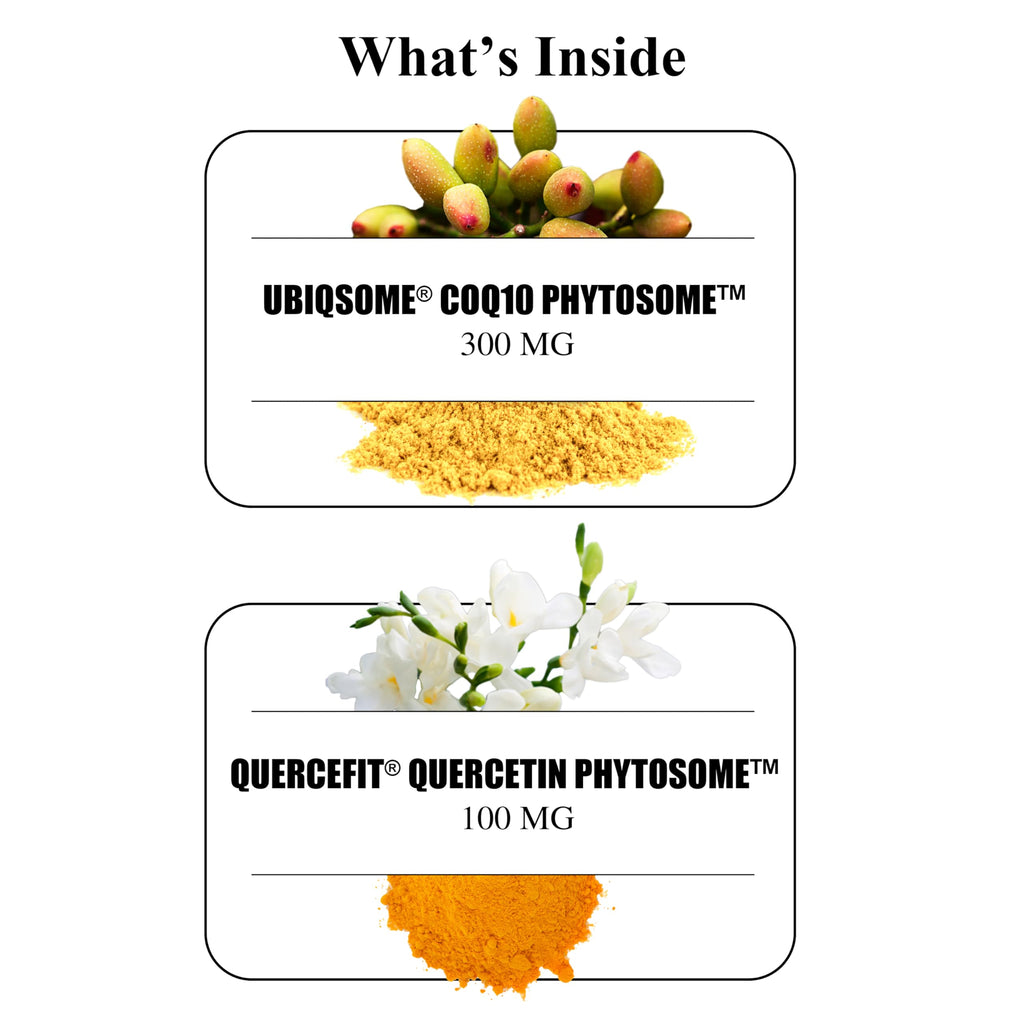 Durable CoQ10 Phytosome 300mg with Quercetin – 9X Absorption, Made in USA