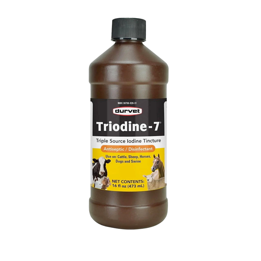 Durvet Triodine-7-16 Ounce – Antiseptic Disinfectant with 7% Iodine