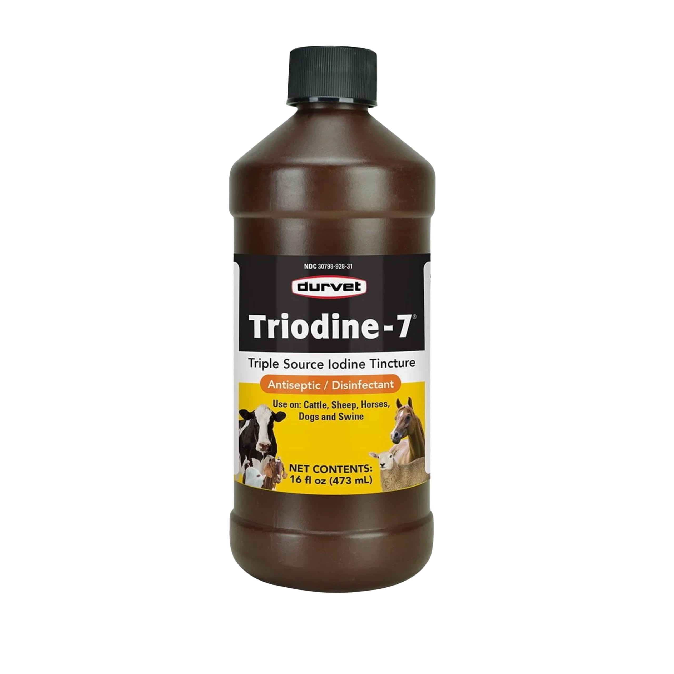 Durvet Triodine-7-16 Ounce – Antiseptic Disinfectant with 7% Iodine