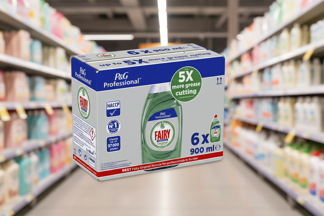 6 x Fairy Professional Concentrated Washing Up Liquid Original 900L