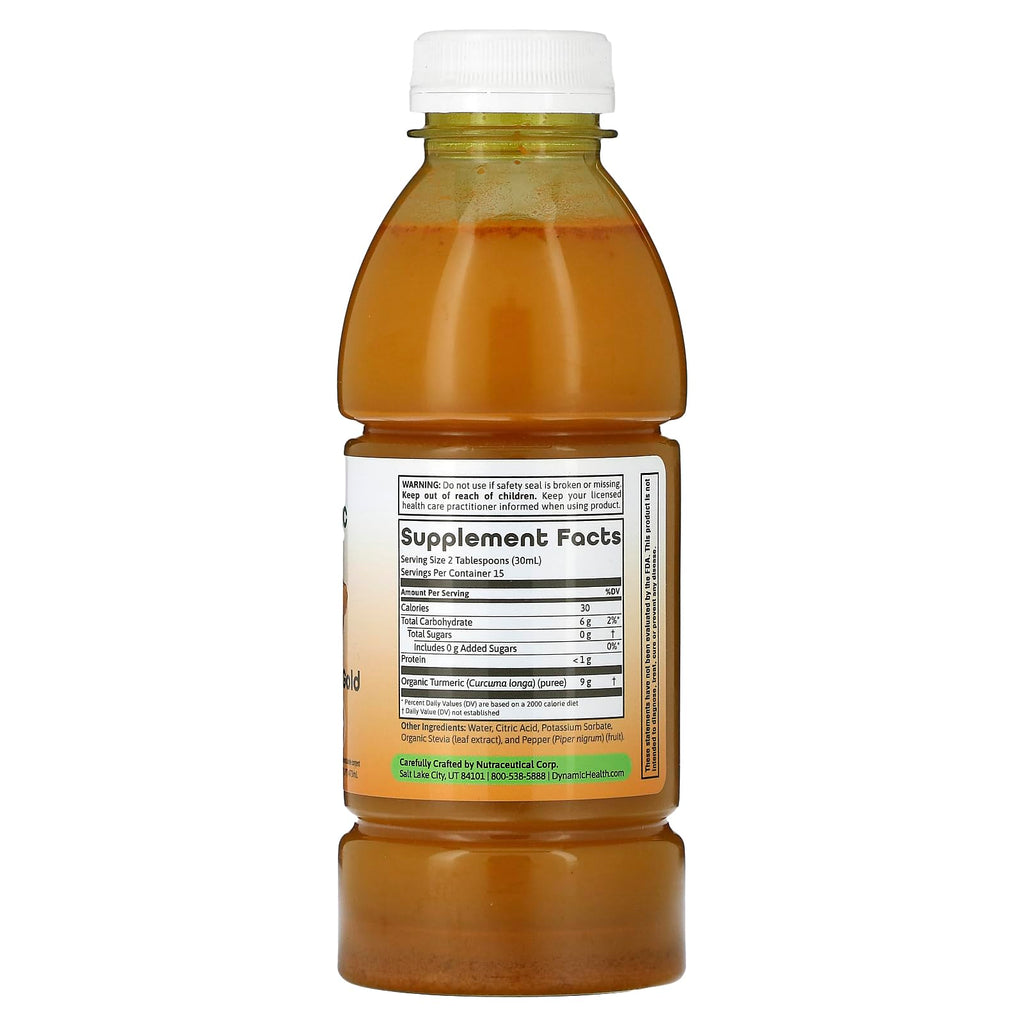 Dynamic Health Turmeric Gold - 16 oz Turmeric Juice, No Additives
