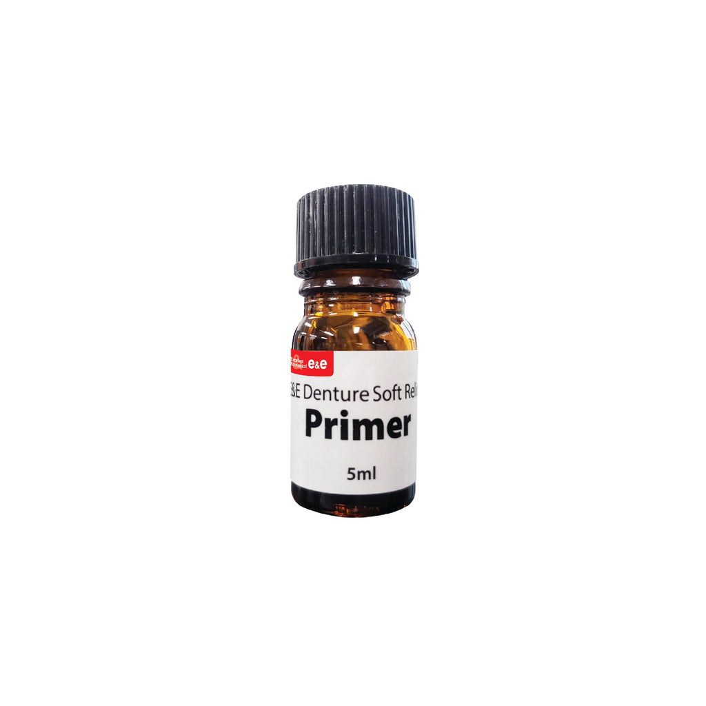 E&E Denture Soft Reline Primer – Strong Bond for Acrylic Dentures | Easy-to-Use, Long-Lasting Adhesion