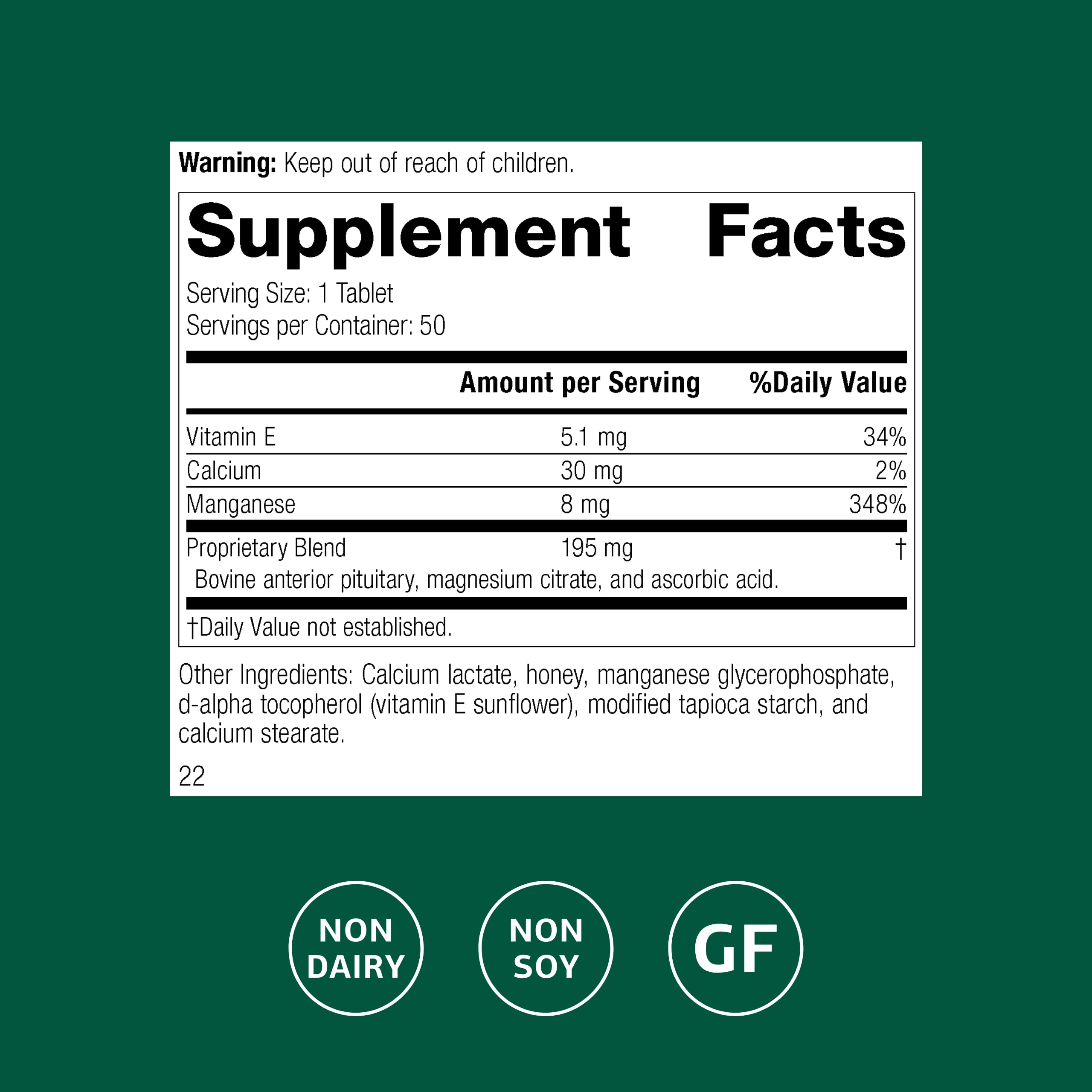 Standard Process E-Manganese - Antioxidant Health Support | Vitamin E & Manganese