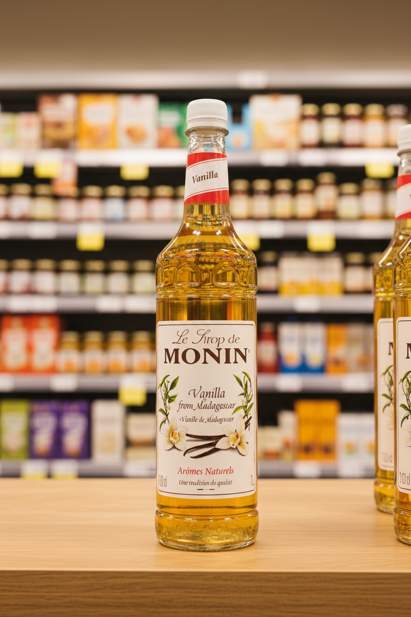 6 x Monin Vanilla From Madagascar 100Cl