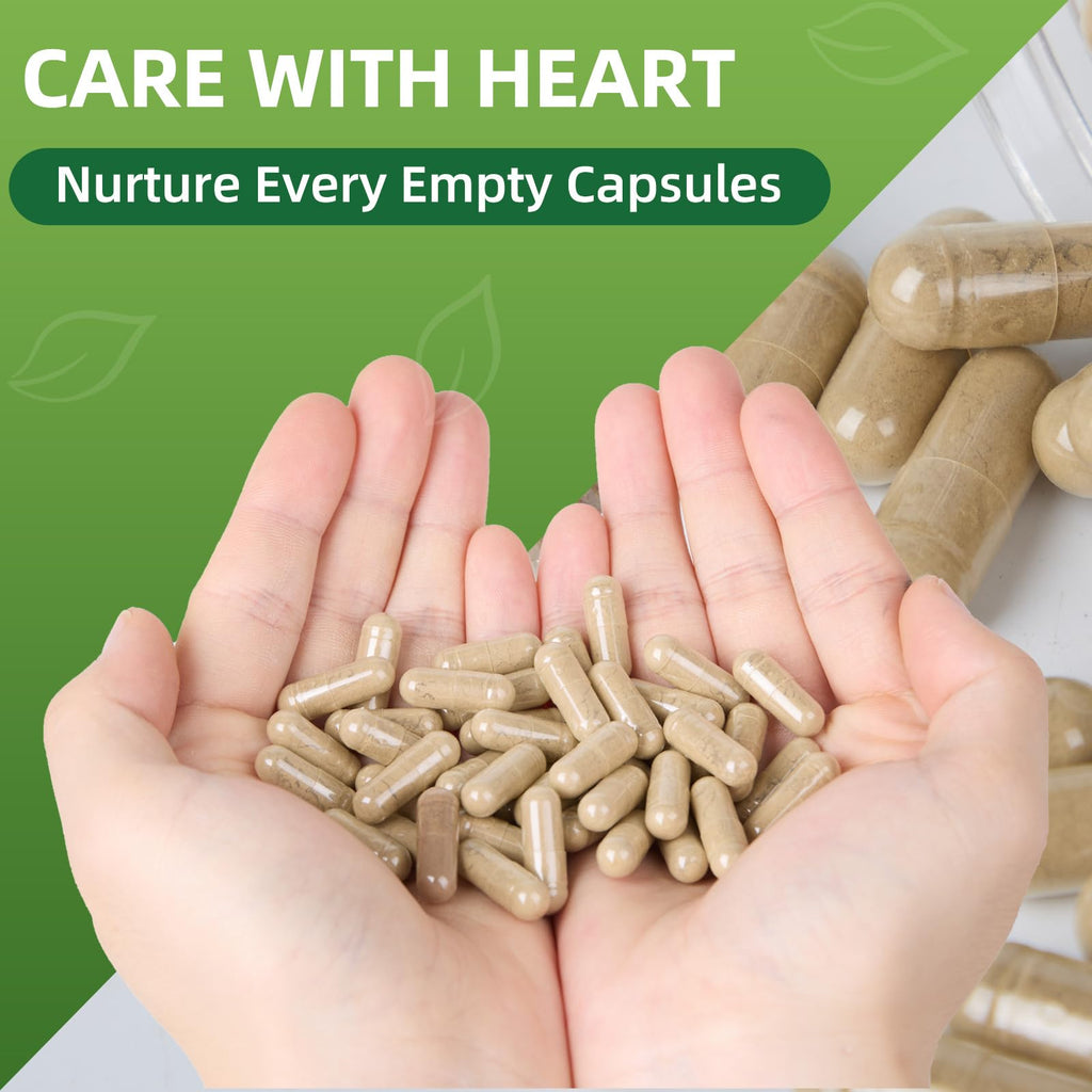 EaccoViigr Size 0 Gelatin Empty Capsules – 100 Count, Clear & Fillable