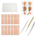 Ear Seeds Acupuncture Kit – 600 Pcs with Ear Points Chart & Tweezers