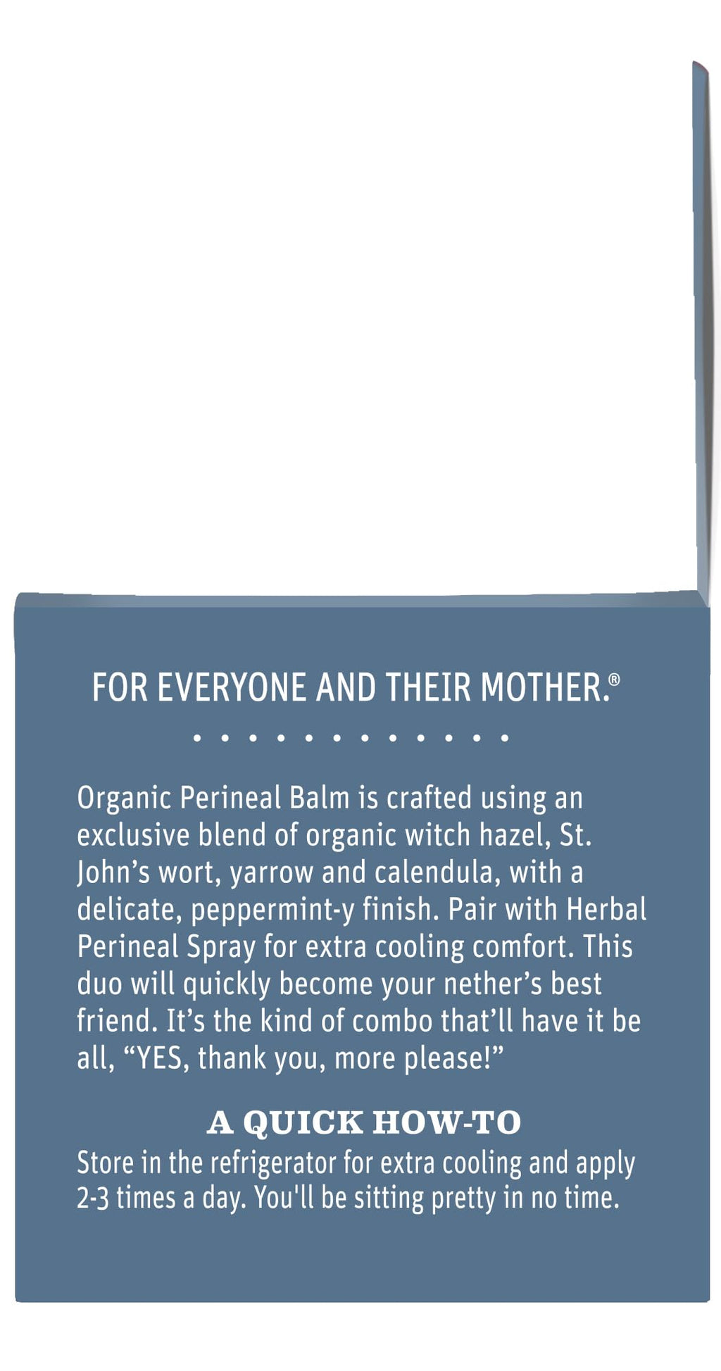 Earth Mama Organic Perineal Balm – Cooling Herbal Salve for Pregnancy & Postpartum | 2 fl oz