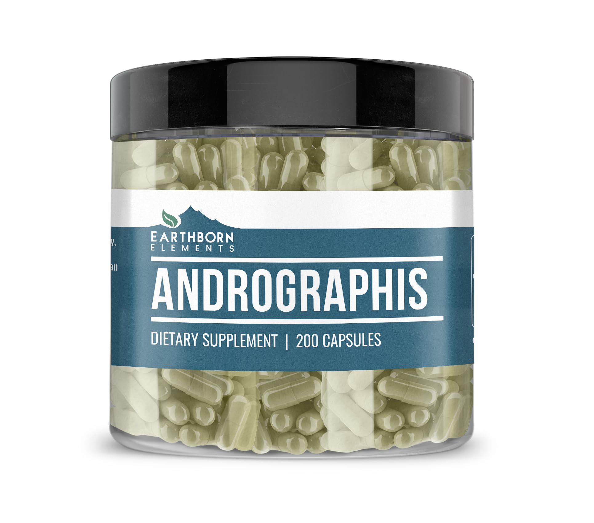 Earthborn Elements Andrographis Paniculata 200 Capsules – Pure & Undiluted, No Additives