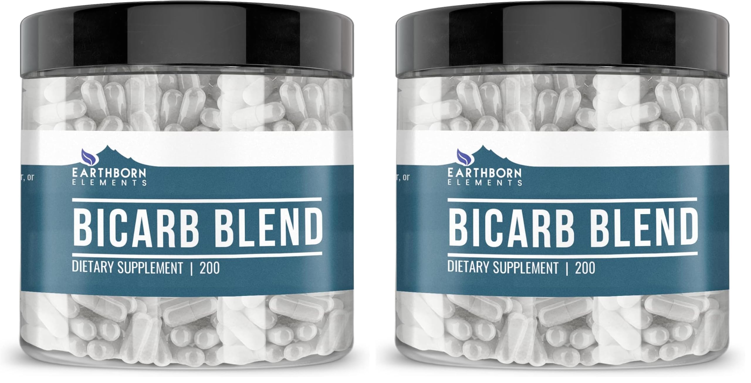 Earthborn Elements Bicarb Blend 200 Capsules – Pack of 2 | Pure & Undiluted