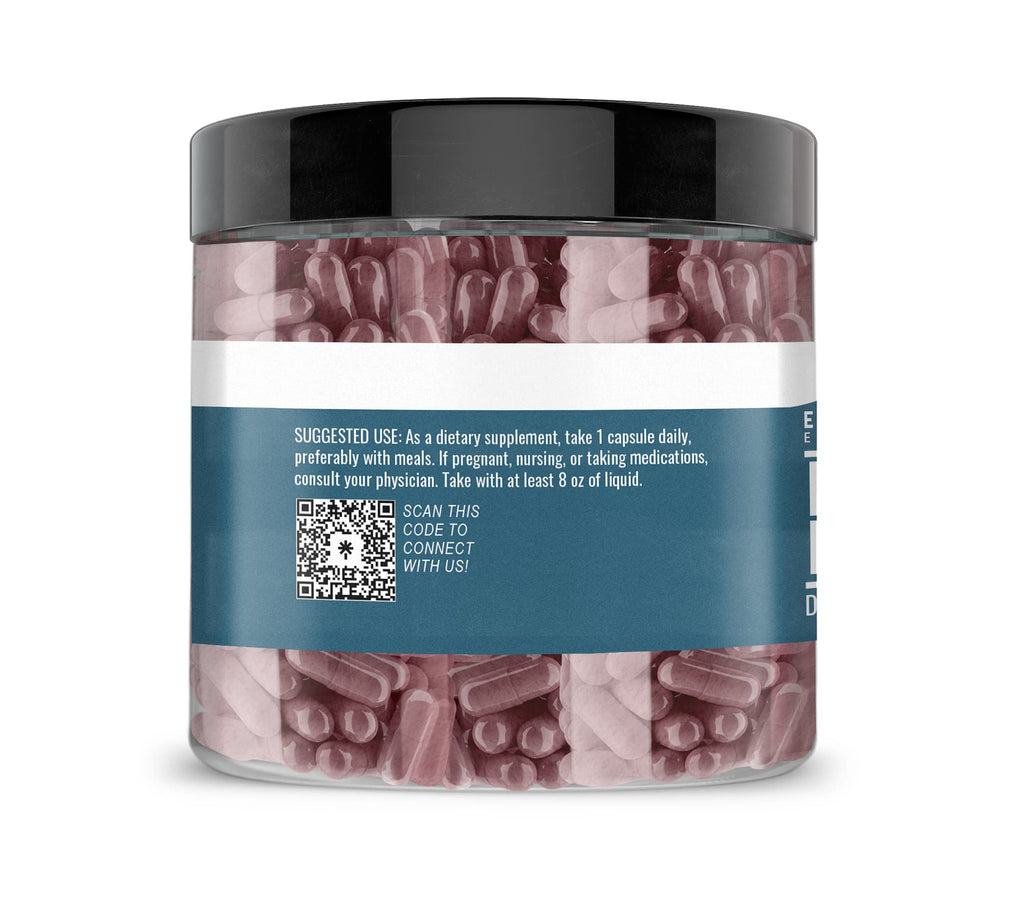 Earthborn Elements Bilberry Extract 200 Capsules – Pure, Undiluted, No Additives