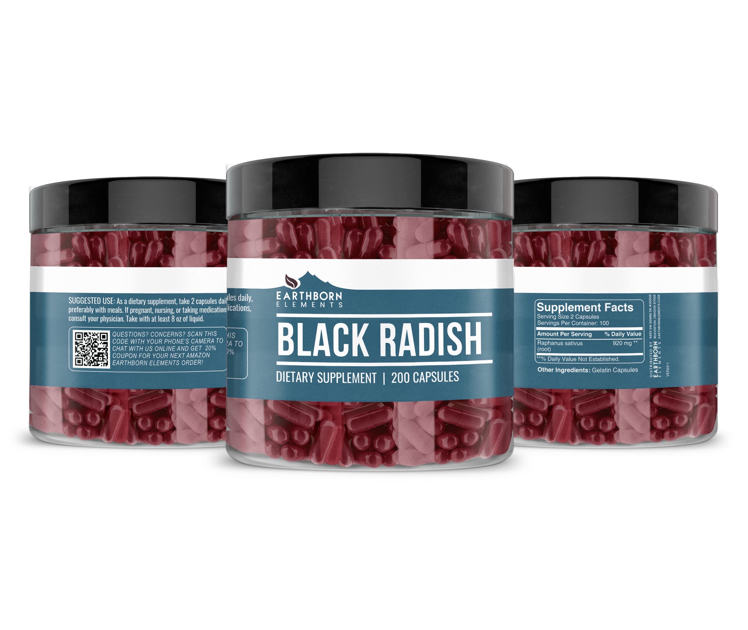 Earthborn Elements Black Radish Extract – Pure & Undiluted, No Additives