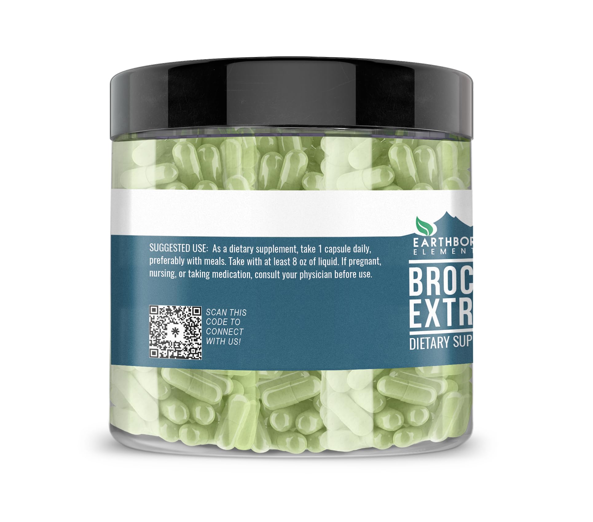 Earthborn Elements Broccoli Extract 200 Capsules | Pure & Undiluted