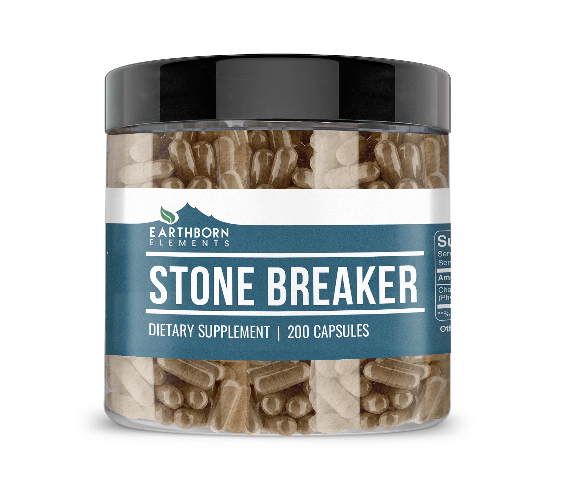 Earthborn Elements Chanca Piedra 200 Capsules – Pure Stone Breaker, No Additives
