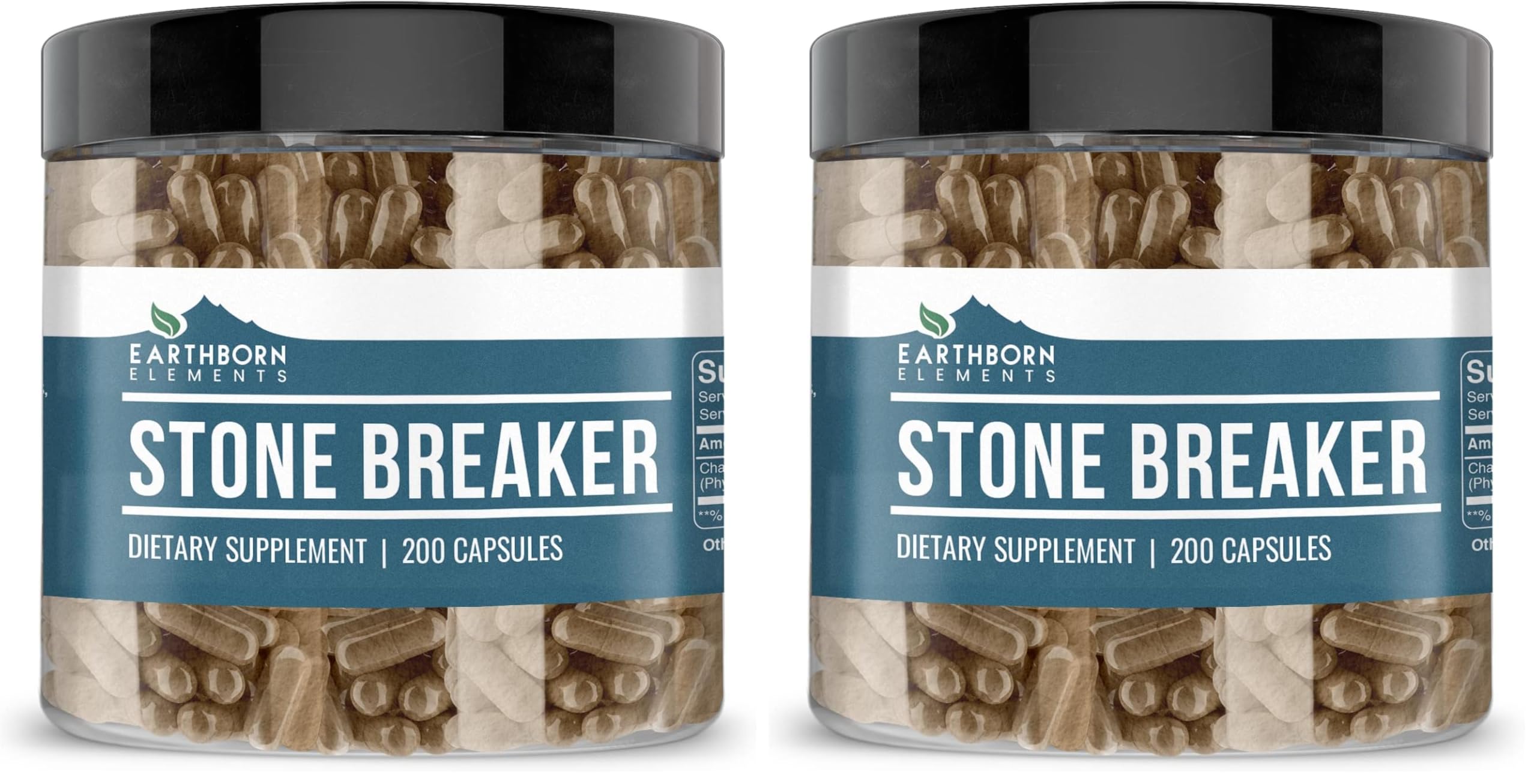 Earthborn Elements Chanca Piedra (Stone Breaker) 200 Capsules – Pack of 2 | Pure & Undiluted