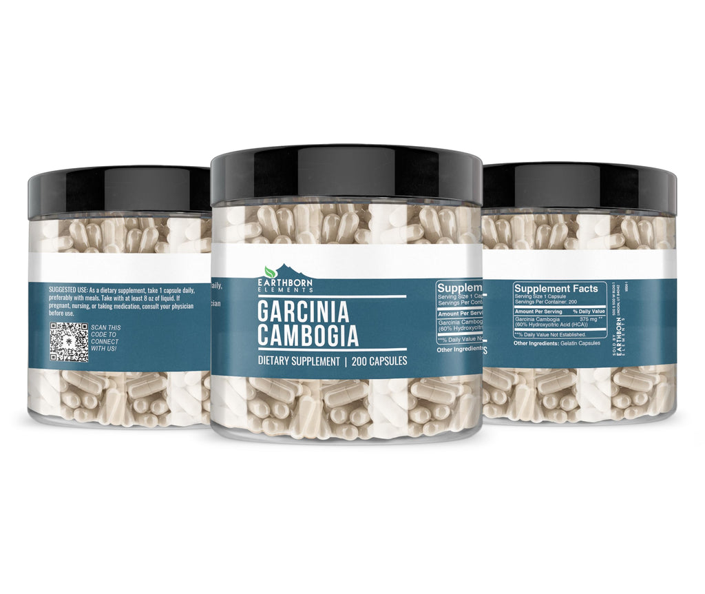 Earthborn Elements Garcinia Cambogia 200 Capsules – Pure & No Additives