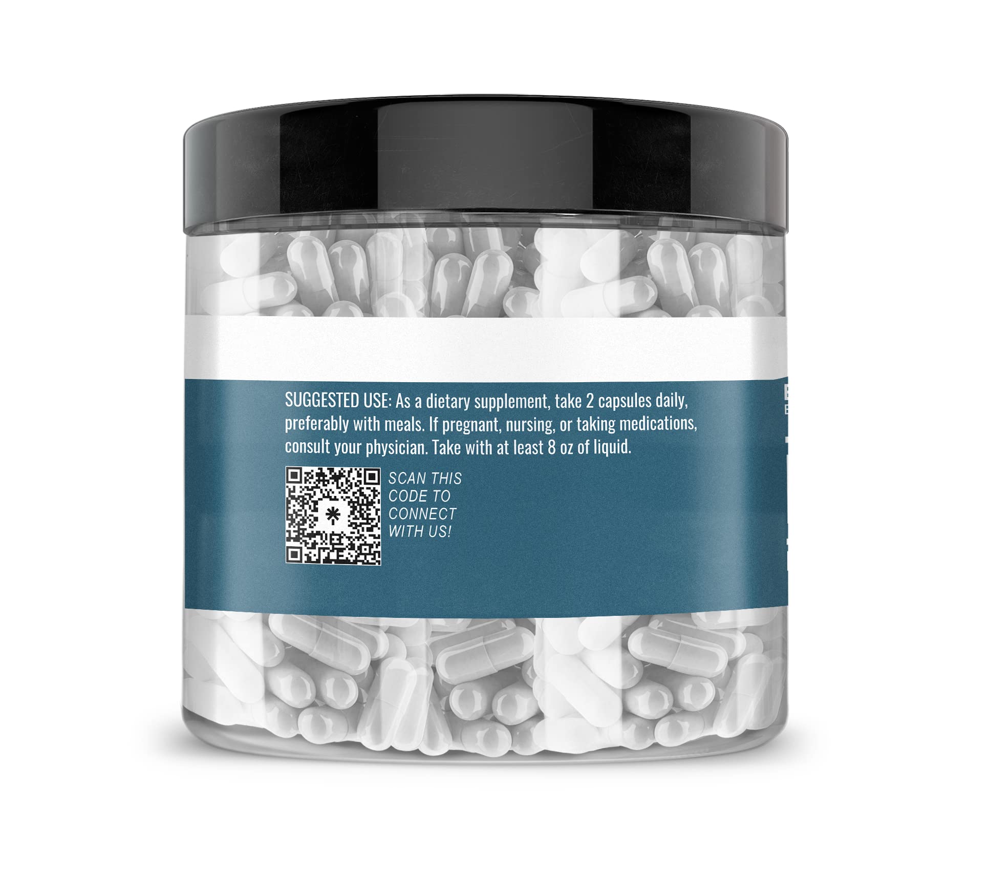 Earthborn Elements L-Arginine – Pure & Undiluted, No Additives (200 Capsules)