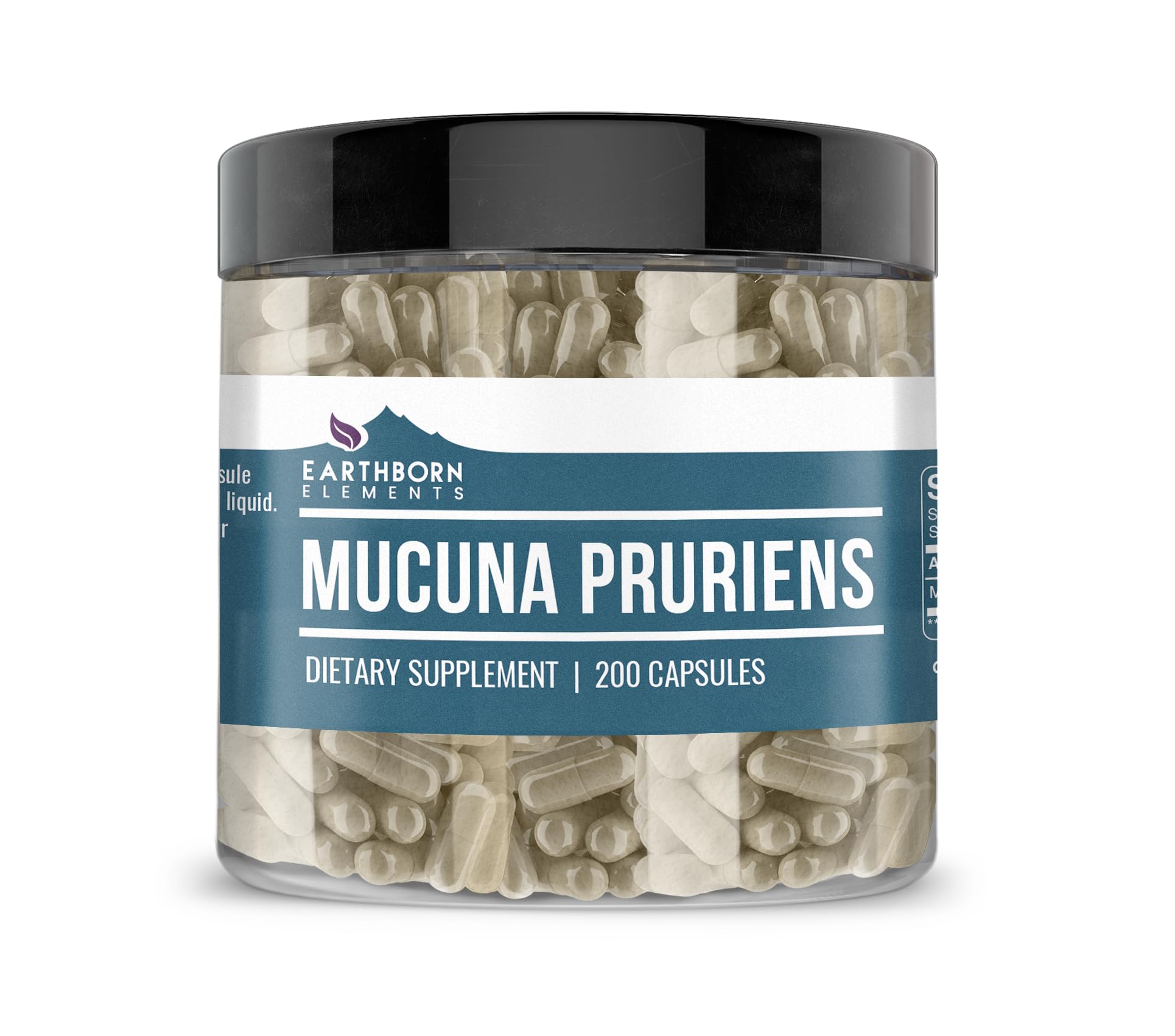 Earthborn Elements Mucuna Pruriens Extract – 200 Capsules, No Additives