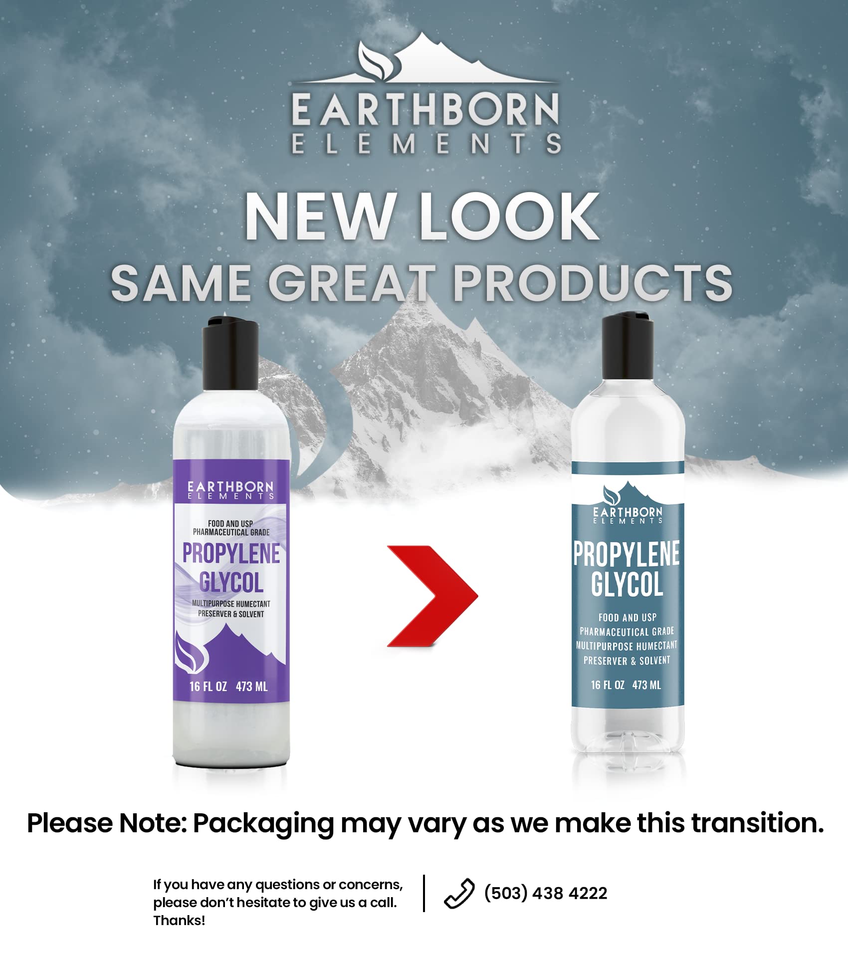 Earthborn Elements Propylene Glycol 16 oz – Pure & Undiluted, No Additives